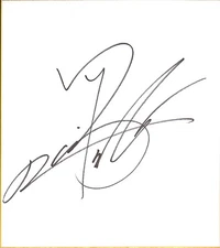 Kazuchika Okada Signed Shikishi Art Board BAS COA New Japan Pro Wrestling Auto'd