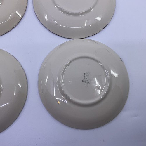 Lot of 4 Vintage Franciscan Ware October Autumn Leaves Saucers 6" - Picture 8 of 10