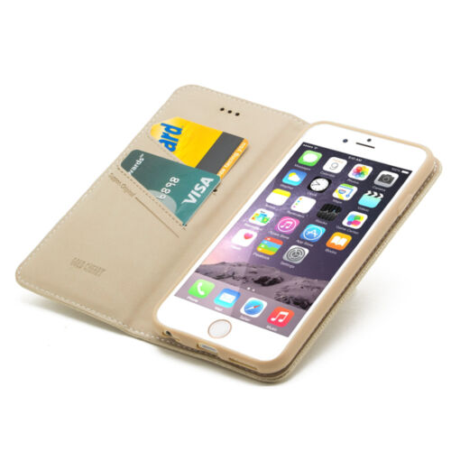 Für iPhone SE 2022 4,7" 6 7 8 Plus Luxus Magnet Kartenfach Leder Brieftasche Hülle - Bild 16 von 23