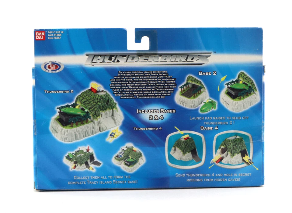 Bandai Thunderbirds Tracy Island Secret Base Juego Universal Studios Lote de 2 Foto 4 de 4