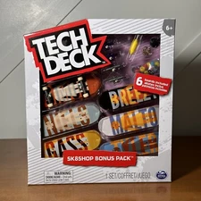 New Tech Deck Sk8Shop Bonus Pack Revive Set Finger Skateboard 6 Pack Girl