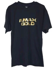 Vintage Screen Stars Best 90's AMAX GOLD Credit Card Promo Black Shirt Mens L