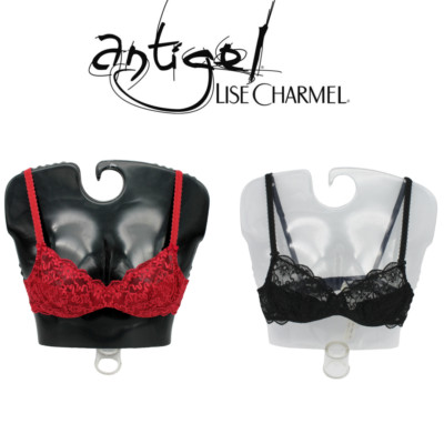 Gepolsterter Spitzen-BH, Damen schwarz + Bordüre 43018 ANTIGEL (by Lise Charmel)