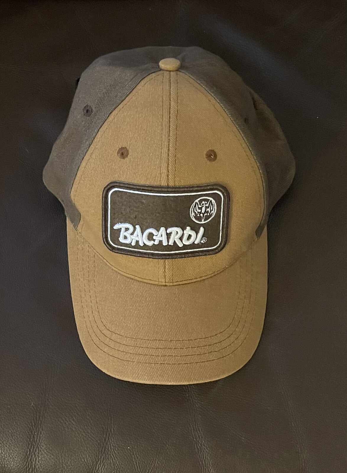 Vintage Bacardi Rum Patch Adjustable Baseball Cap… - image 1
