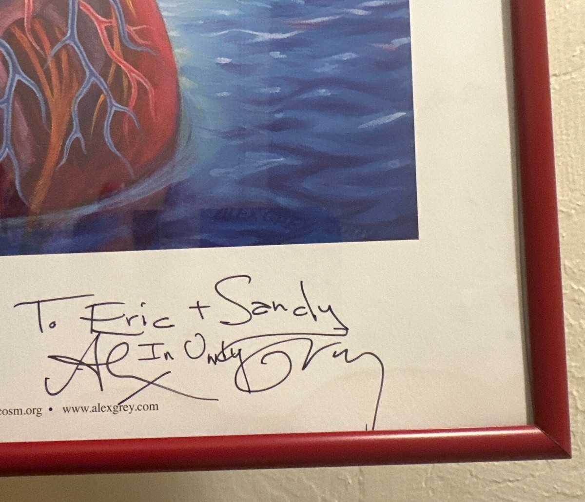 SIGNED FRAMED Alex Grey Ocean of Love Bliss 2014 Fine Art Poster