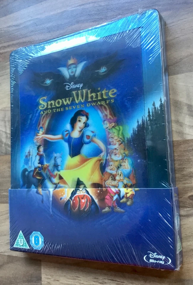 SNOW WHITE & THE SEVEN DWARFS - DISNEY BLU-RAY LENTICULAR STEELBOOK NEW & SEALED - Image 2 of 4