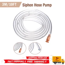 10FT X 1/2" Siphon Hose Pump Self Priming Jiggler Shaker Transfer Fuel Water Oil