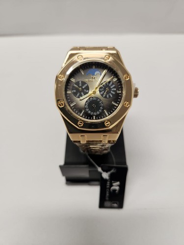 48mm Montres Carlo Men's Quartz Metal Band Watches- Pick Your Design - Picture 10 of 33