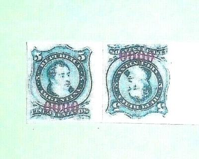 Essai privé non emi Argentine 0000 1867, tete beche US , ZC420 - Photo 1/2