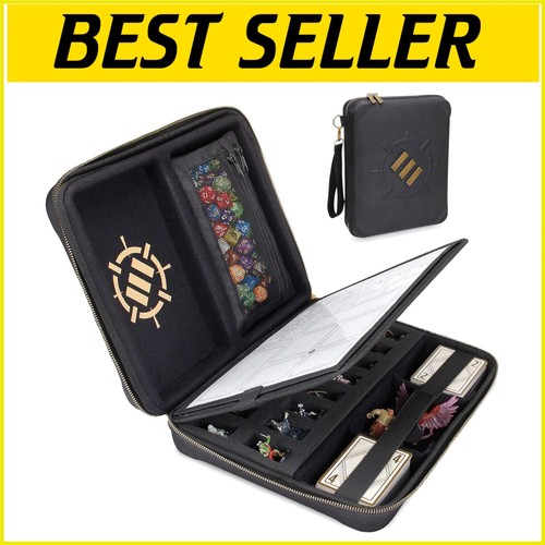All-in-One DnD Character Binder with Removable Foam Tray & Erasable Scribe Panel
