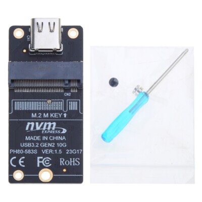 M.2 To Type-C SSD Adapter SSD Board M.2 To USB3.1 10Gbps JMS583 Chip Adapter