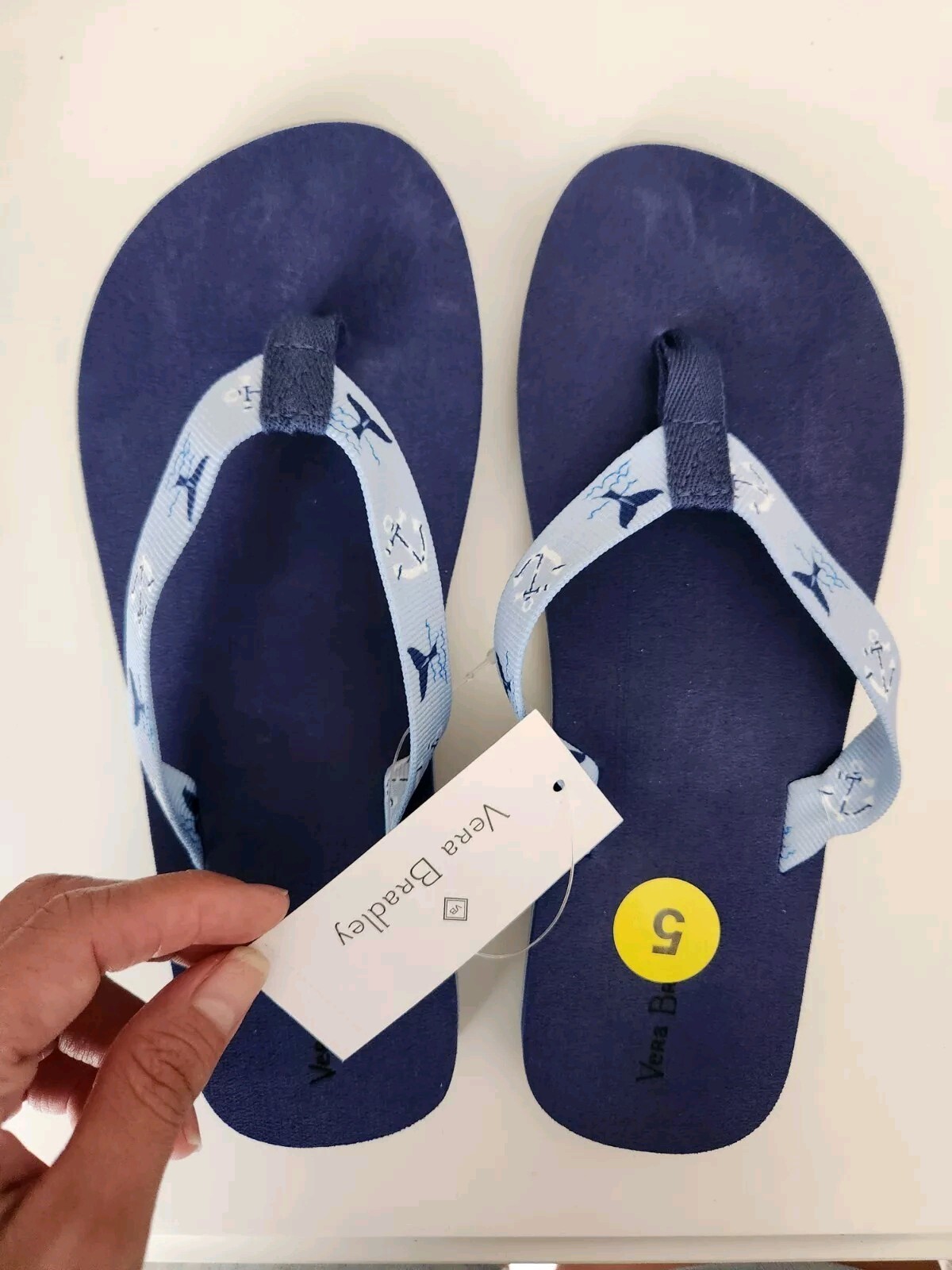 APL Sandali infradito donna Vera Bradley cinturino tessitura blu davvero regata taglia 5