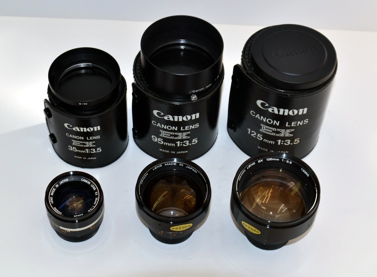CANON EX-EE 35mm SLR with 3 extra boxed lens in Mint Condition | eBay