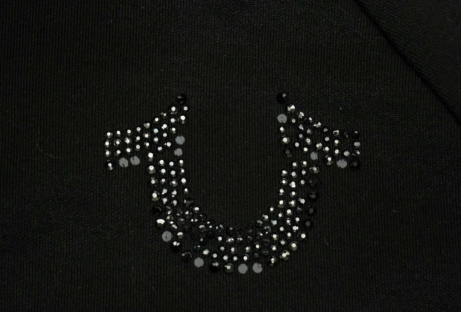 True Religion Woman Studded Black Full Zip Hoodie Jacket Goth XL  thumbnail 4