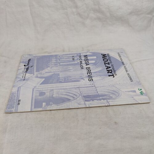 Rare Vintage 1980 "MISSA BREVIS" in C Major W. A. MOZART Kalmus Vocal Score K 6339 - Bild 4 von 24