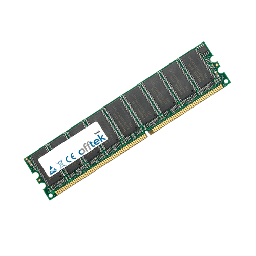 1GB RAM Memory SuperMicro SUPER P4SCA (PC3200 - ECC) Motherboard Memory OFFTEK - Picture 1 of 3