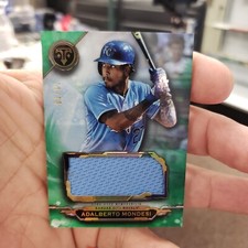 2019 Topps Triple Threads Jumbo Relic Emerald Adalberto Mondesi #ed 11/18