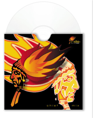 Leerhülle CD DVD Design burnerbox Indianer Häuptling Leerbox dünn aus Karton