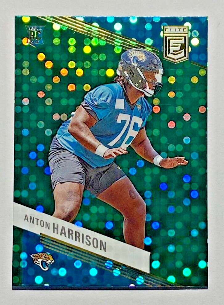 2023 Donruss Elite #103 ANTON HARRISON RC Green Disco Jaguars