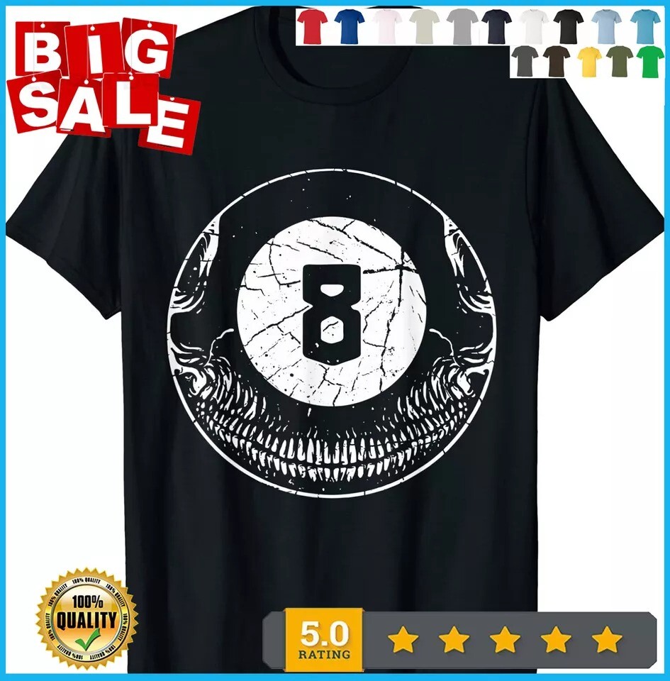 Great Pool Billiards Skull T-Shirt & Gift Great Pool Billiards Skull T-Shirt & Gift