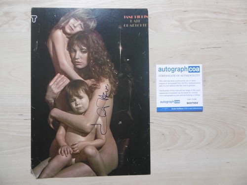 Jane Birkin Original Autogramm signed A4 Magazinbild ACOA