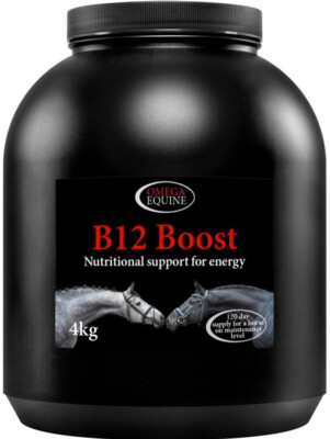 Omega Equine B12 Boost Pick Me Up Supplement für erhöhte Unterstützung des Energieniveaus