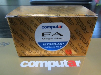 1pc New Computar M7528-MP 75mm focal length industrial vision CCD camera lens #D