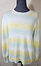 Women's LOFT Yellow Space Dye, Ombre Pullover Sweater - S
