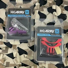 NEW HK Army Action Sports Goggle/Barrel Camera Mount Package-2 Mounts-Red/Prp