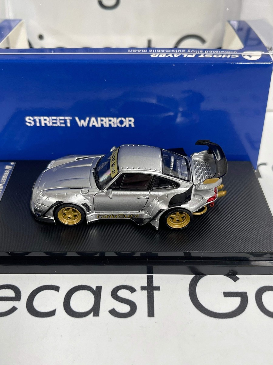 ミニカー 1/64 StreetWeapon RAUH-Weit STREET WARRIOR Porsche 993 RWB RAUH-Welt Silver 1:64 Diecast