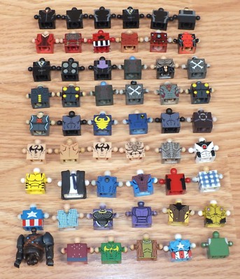 Lot of 54 Multi Character Themed Bodies for Minimates / Mini Figures