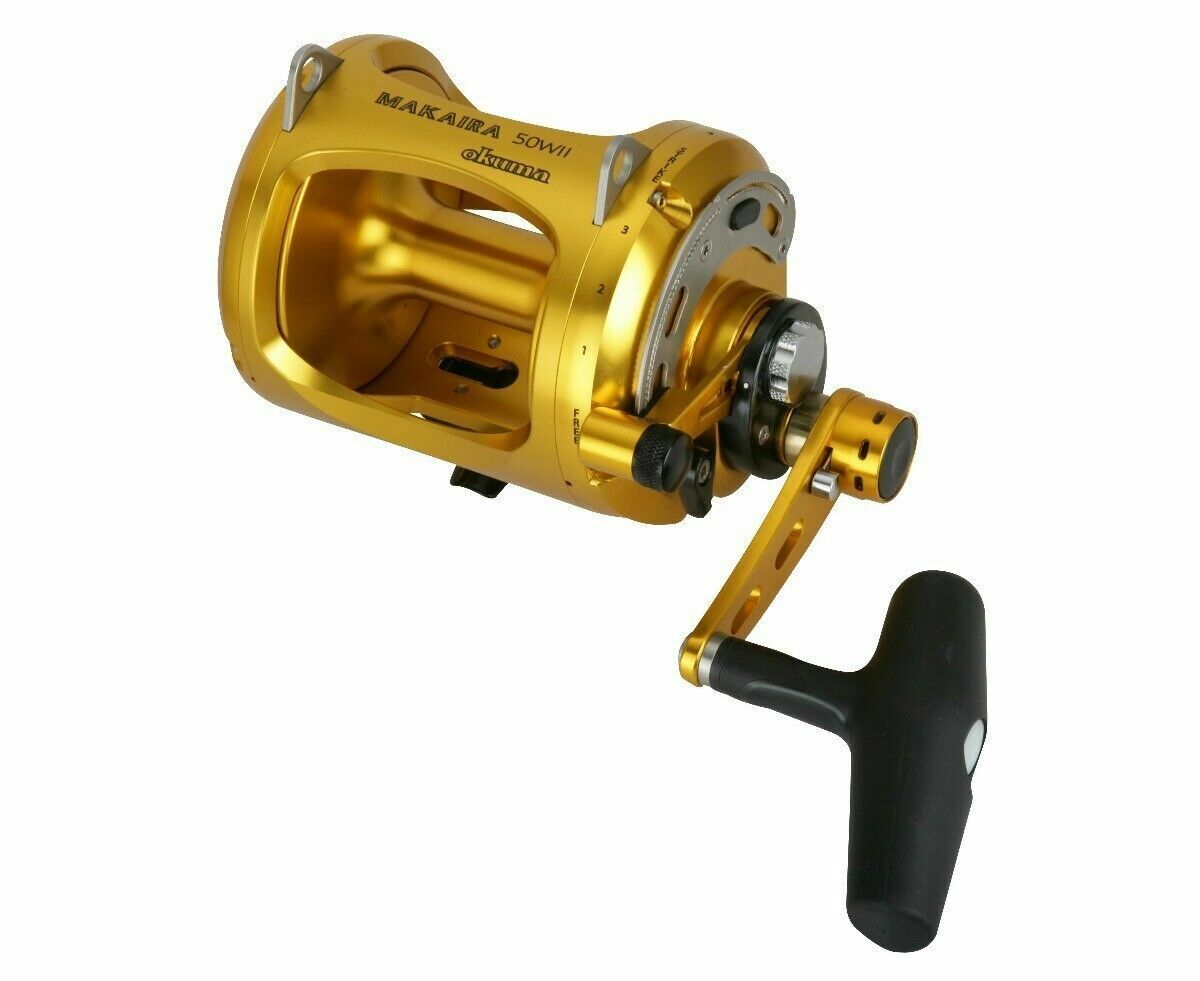 Okuma Makaira MK-50WII 2 Speed Lever Drag Overhead Fishing Reel