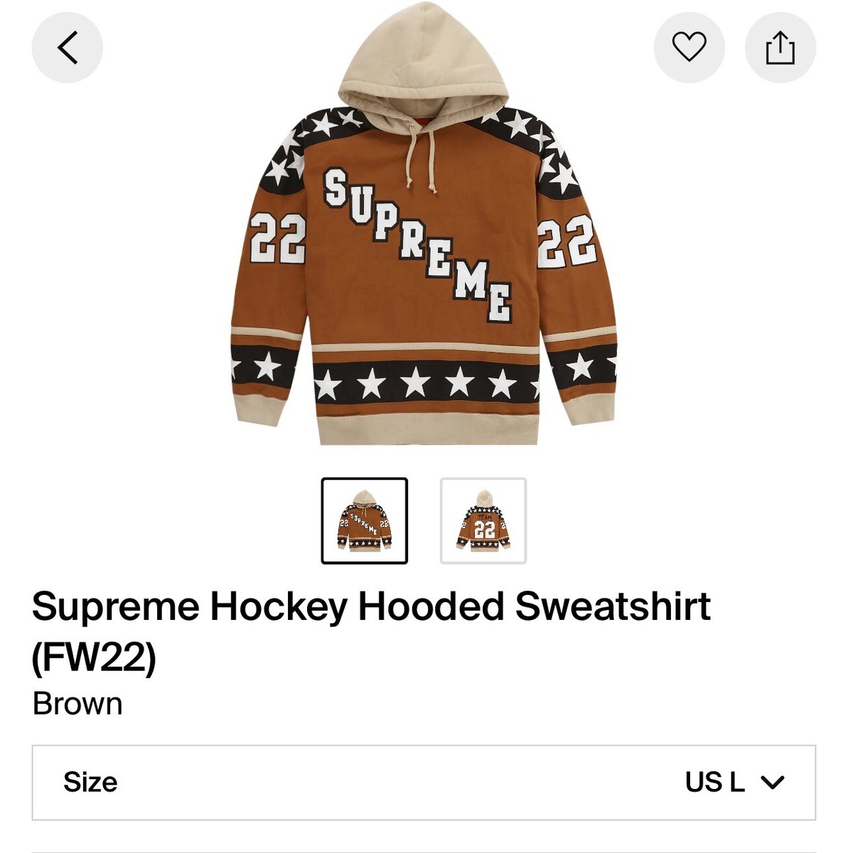 Supreme Hockey Hooded Sweatshirt シュプリーム Supreme Hockey Hoodie - Size Large | eBay