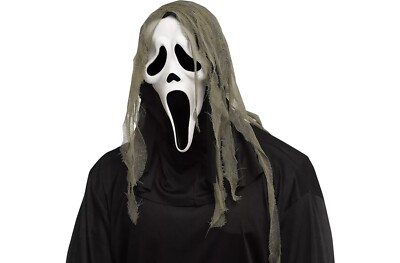 Scream Movie Mask Scary Scream Face Mask For Halloween - Horror Ghost Face Costume Mask With Adjustable Strap EVA Mask