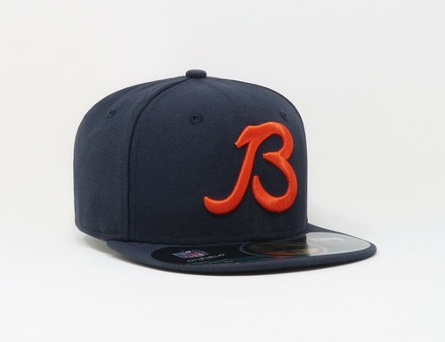 CHICAGO BEARS NFL NEW ERA 59FIFTY OFFICIAL ON FIELD FITTED NAVY BLUE HAT/CAP NWT - 第 5/12 張圖片