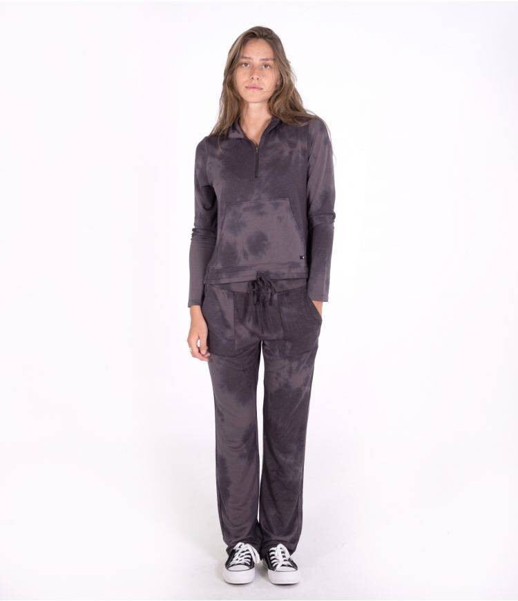 Charcoal Pink Tie Dye Hoodie & Jogger Set_Plus – éloges