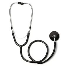 Black Single Head Stethoscope with PT Physical Therapist