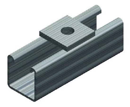 8x Ezystrut FLAT PLATE FITTINGS 40x40mm Hot Dip Galvanised 8mm