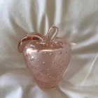 Vitage Murano Art Glass controlled bubble Apple Paperweight
