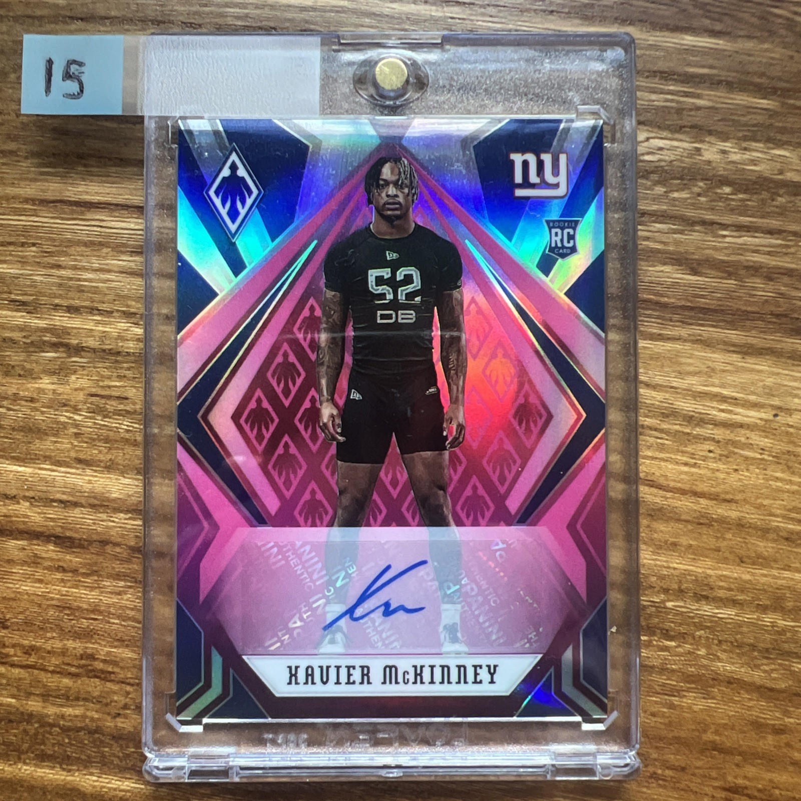 Xavier McKinney Panini Phoenix #156 Autograph