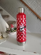 DISNEY STORE MINNIE MOUSE STAINLESS STEEL WATER BOTTLE 19 OZ RED