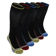 Men's Knee High Bamboo Work Socks for Steel Toe Boots | Anti Sweat Heavy Duty