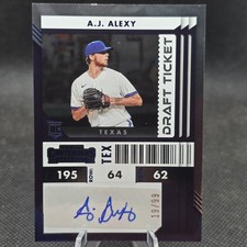 A.J. Alexy 2022 Chronicles Contenders Rookie Ticket #31 Draft Ticket Purple /99