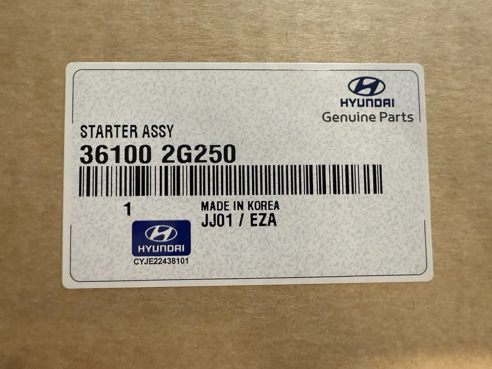 Conjunto de arranque Hyundai Sonata 2015-2019 36100-2G250 Foto 4 de 4