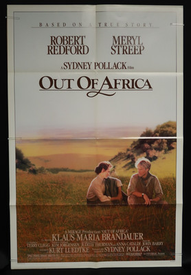 Out of Africa 1985 Poster 1 One Sheet 27 x 41 Original Folded NSS 850097 Redford