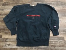 Vintage 90s Champion Reverse Weave Mens Large Navy Blue Crewneck Sweatshirt