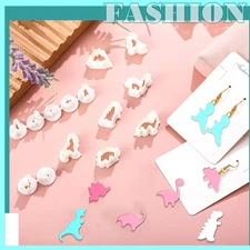 14 Pcs Dinosaur Polymer Clay Cutters Mini Dinosaur Shaped Clay Cutters Earrin...