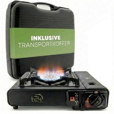 Gaskocher Campingkocher Camping Herd Koffer Gas Tischgrill Notfallkocher T24