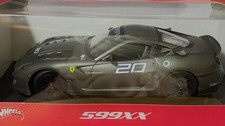 Hot Wheels 1:18 Ferrari 599XX #20 2009 Matt Grey W8504 Factory Sealed