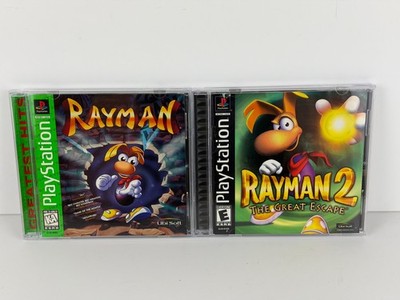 Rayman 1 & Rayman 2: The Great Escape Lot of 2 Complete PS1 Excellent